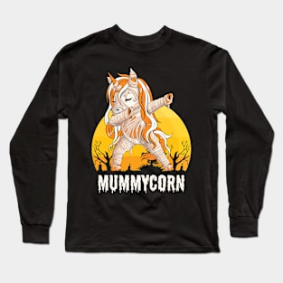 Mummycorn Funny Cute Spooky Long Sleeve T-Shirt